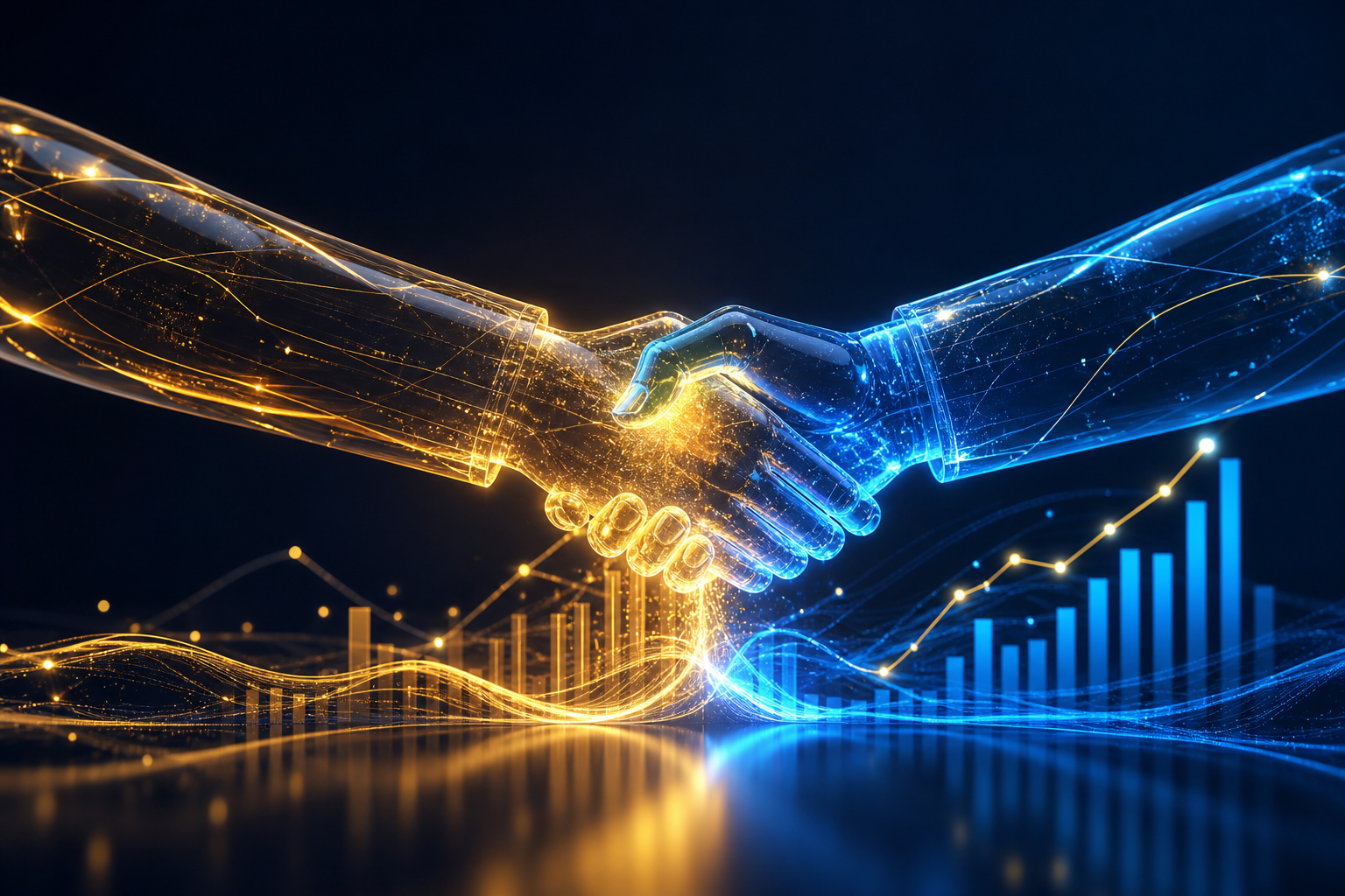 Partnership and growth visual